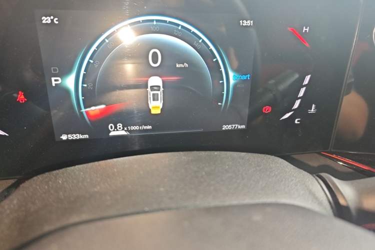 Used CHANGAN X5 PLUS 2025 1.5T DCT Pioneer Edition Odometer Close Up