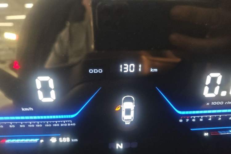 Used CHANGAN X5 PLUS 2026 Model, Second Generation, 1.5L MT Luxury Edition Odometer Close Up