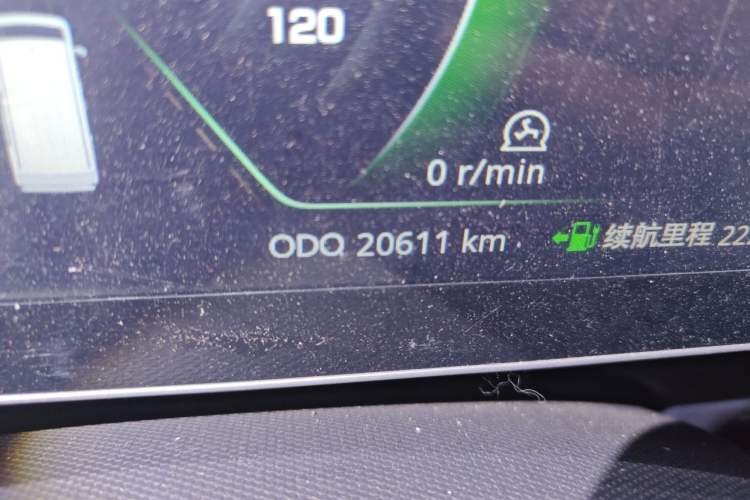 Used Chengshi 01 2022 Wealth Edition + 3.3KW Single-Row Enclosed Cargo Van Single-Seater Dual Batteries Odometer Close Up