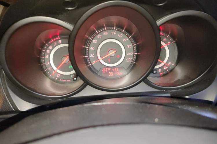 Used Chery A3 2012 Hatchback 1.6L CVT Entry Model Odometer Close Up