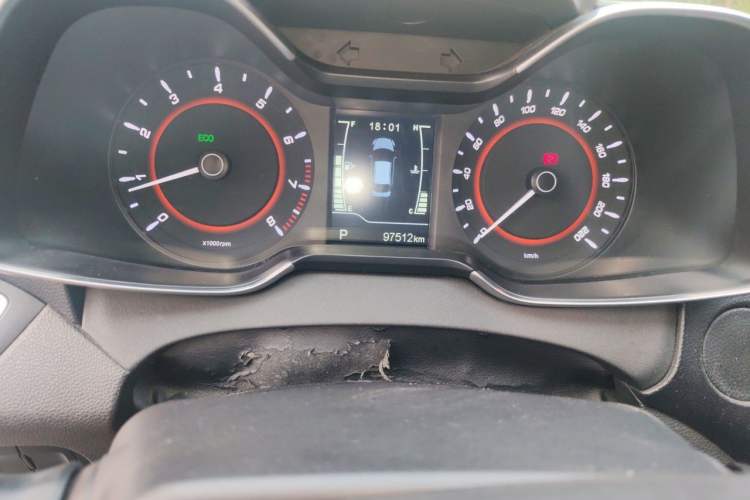 Used Chery Arrizo 5 2016 1.5L CVT Lingrui Edition Odometer Close Up