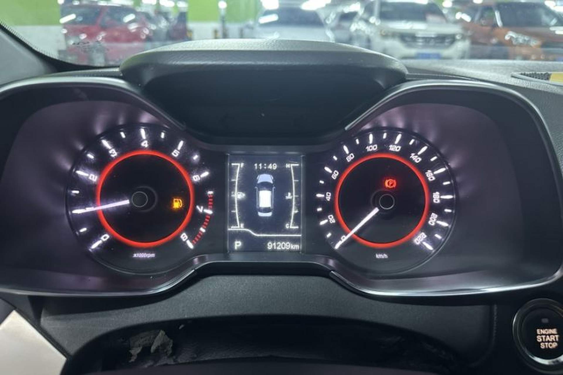 Used Chery Arrizo 5 2017 1.5L CVT Deluxe Edition Odometer Close Up