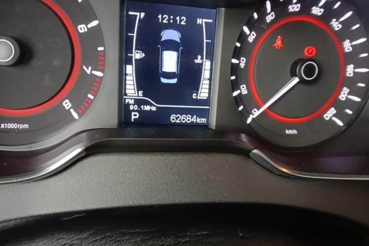 Used Chery Arrizo 5 2017 1.5L CVT Trendsetting Edition Odometer Close Up