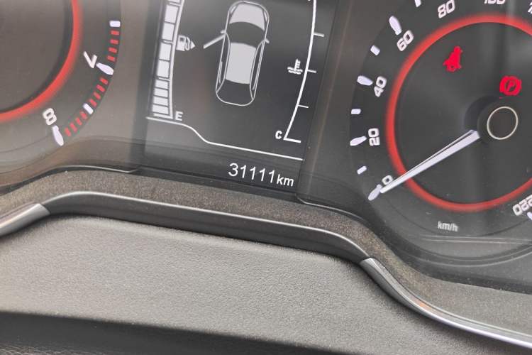 Used Chery Arrizo 5 2021 1.6L CNG Luxury Model Odometer Close Up