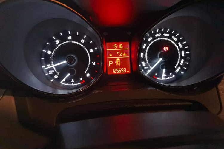 Used Chery Arrizo 7 2013 1.6L CVT Zhiling Edition Odometer Close Up