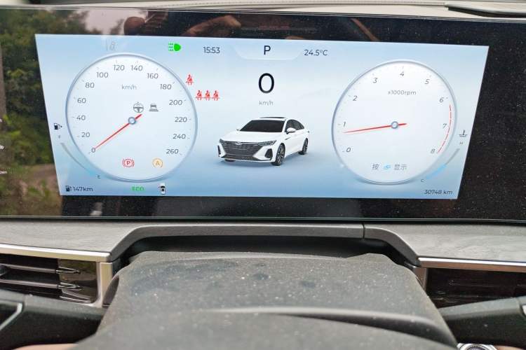 Used Chery Arrizo 8 2023 High-Performance Edition 2.0T DCT Powerfully Equipped Instrument Cluster