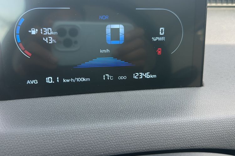 Used Chery Domi 2025 Model 305km Comfort Edition Odometer Close Up