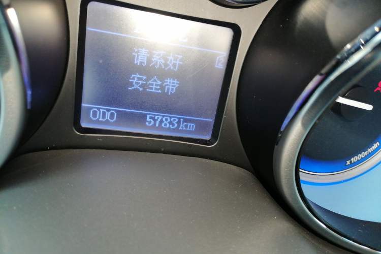 Used Chery E3 2013 1.5L Manual ZhiShang Model Odometer Close Up