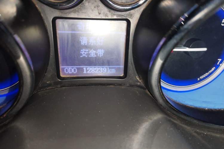 Used Chery E3 2013 1.5L Manual ZhiShang Model Odometer Close Up
