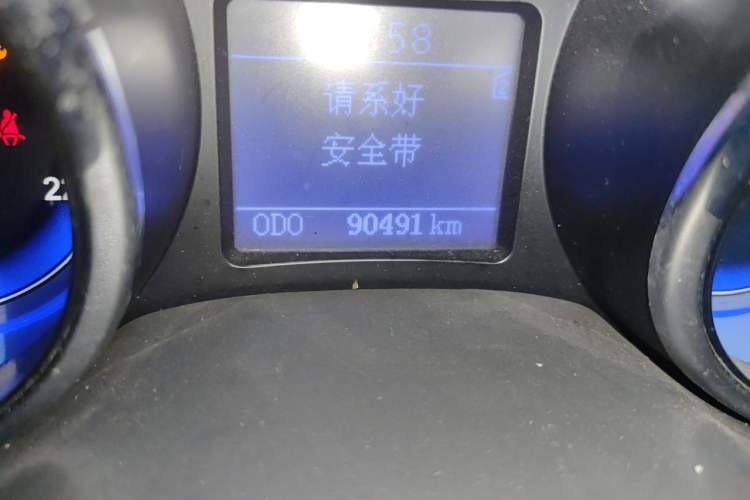 Used Chery E3 2013 1.5L Manual ZhiShang Model Odometer Close Up
