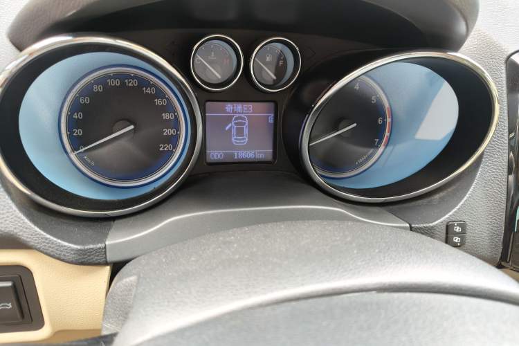 Used Chery E3 2013 1.5L Manual Luxury Model Odometer Close Up
