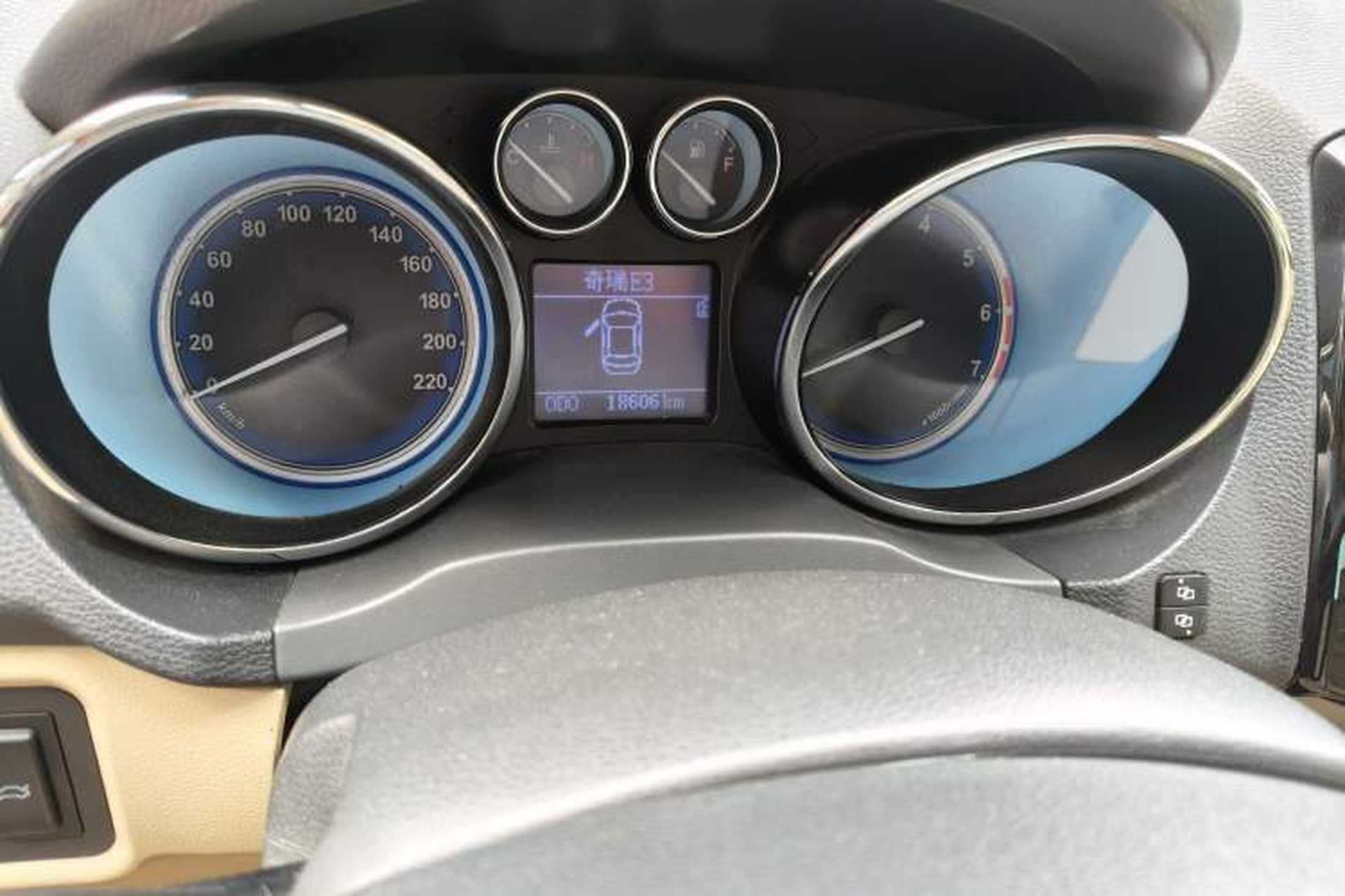 Used Chery E3 2013 1.5L Manual Luxury Model Odometer Close Up