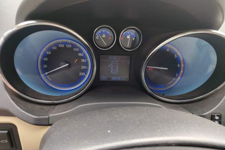 Used Chery E3 2013 1.5L Manual ZhiShang Model Odometer Close Up