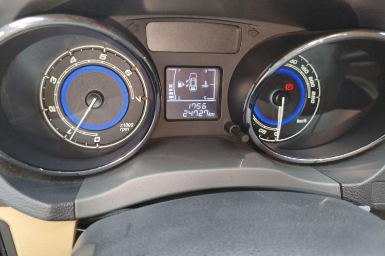 Used Chery E3 2015 1.5L Manual Sishang Edition Odometer Close Up
