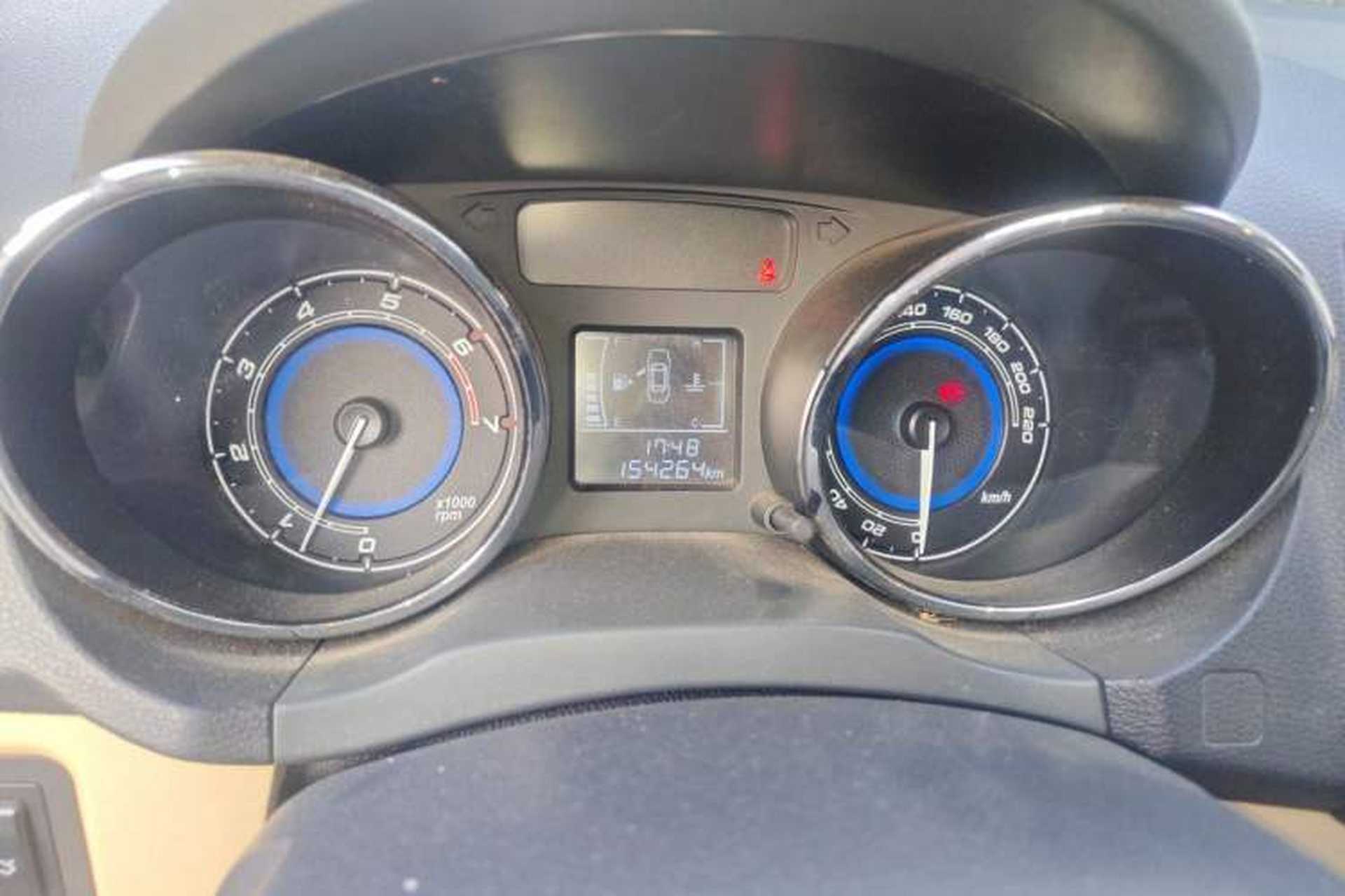 Used Chery E3 2015 1.5L Manual ZhiShang Model Odometer Close Up