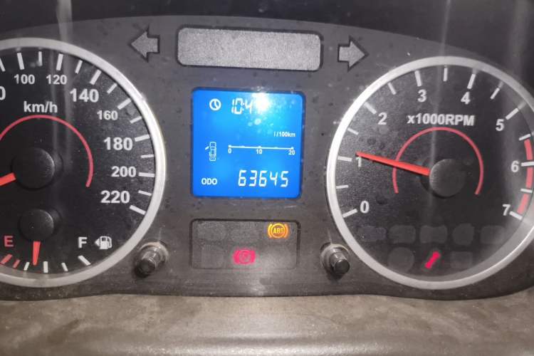 Used Chery E5 2011 1.5L Manual Enjoyment Model Odometer Close Up