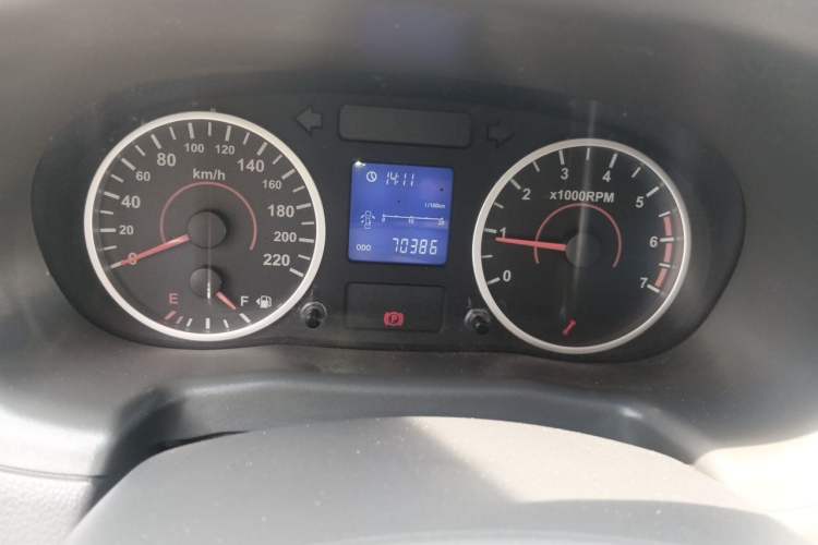 Used Chery E5 2011 1.5L Manual Enjoyment Model Odometer Close Up