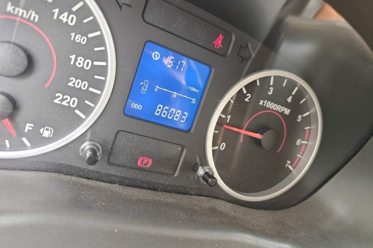 Used Chery E5 2012 1.5L Manual Digital Olympic Edition Odometer Close Up