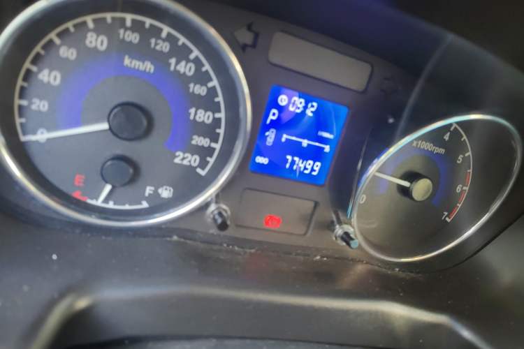 Used Chery E5 2014 1.8L CVT Enjoyment Model Odometer Close Up