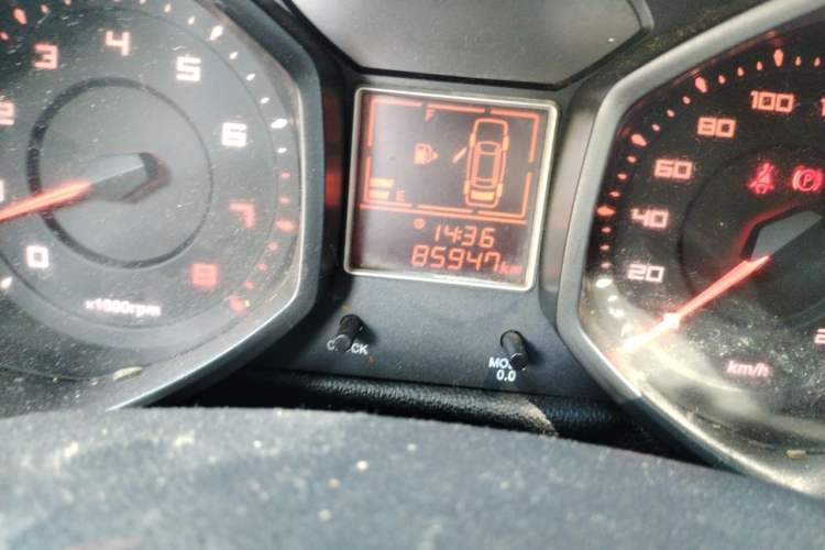Used Chery Fengyun 2 2015 1.5L Manual New Edition Odometer Close Up