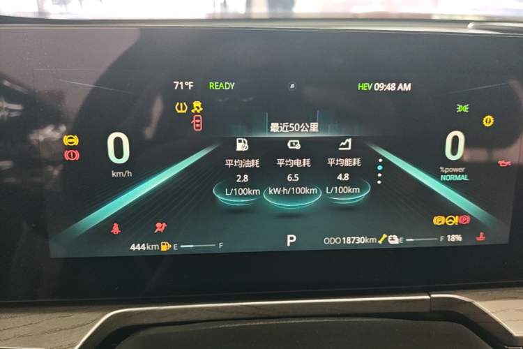 Used Chery Fengyun A8L 2025 1.5L 70km Standard Version Instrument Cluster