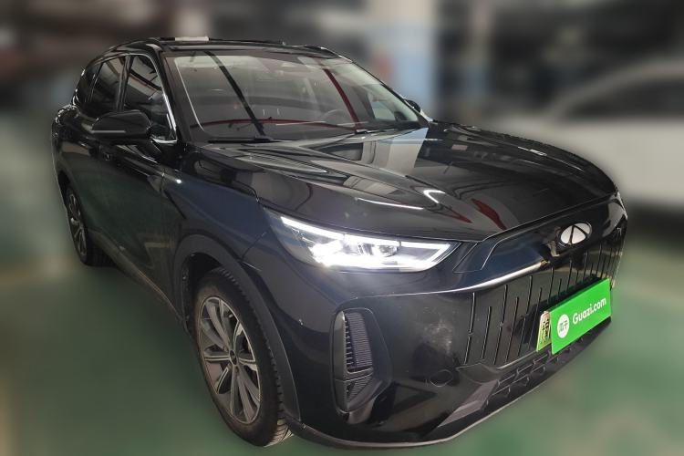 Used Chery Fengyun T9 2024 120 Long-Range Comfort Version 7-Seater Lithium-Ion Battery Front Right 45 Deg