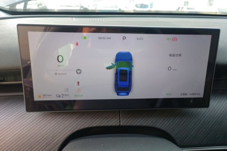 Used Chery Fengyun T9 2024 120 Long-Range Comfort Version 7-Seater Lithium-Ion Battery Odometer Close Up
