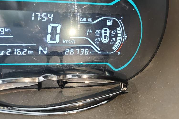 Used Chery Little Ant 2018 400 4-Seater Smart Edition Odometer Close Up