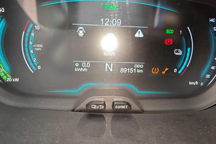 Used Chery Little Ant 2019 4-Seater Smart Edition 35 kWh Odometer Close Up