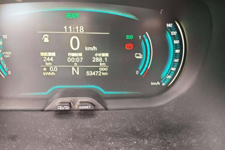 Used Chery Little Ant 2019 4-Seater Smart Edition 35 kWh Odometer Close Up