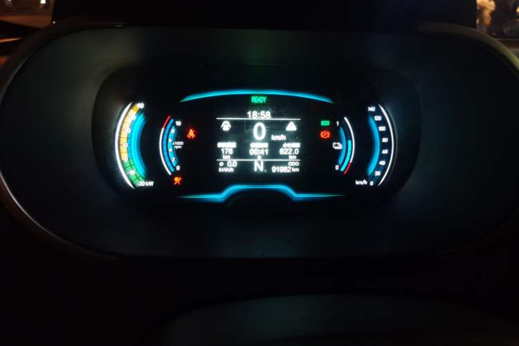 Used Chery Little Ant 2019 4-Seater Smart Edition 30.6 kWh Odometer Close Up
