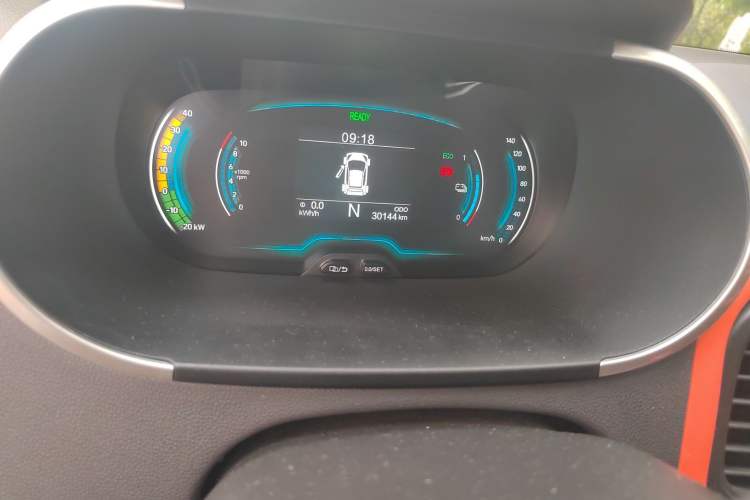 Used Chery Little Ant 2019 4-Seater Smart Edition 35 kWh Odometer Close Up