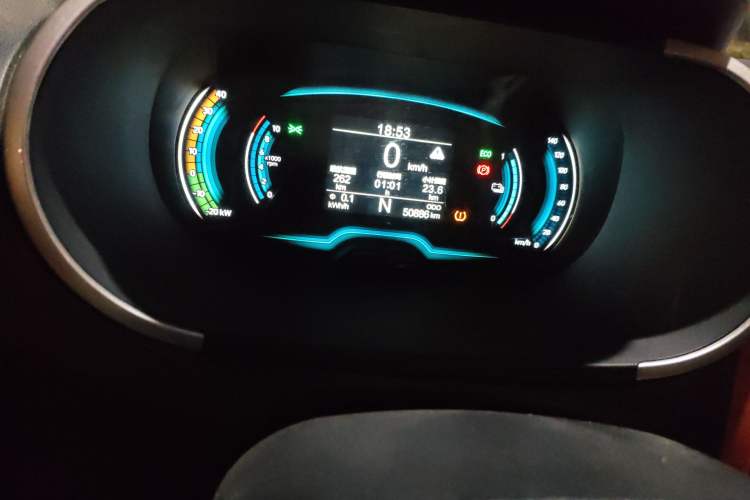 Used Chery Little Ant 2019 4-Seater Smart Edition 35 kWh Odometer Close Up