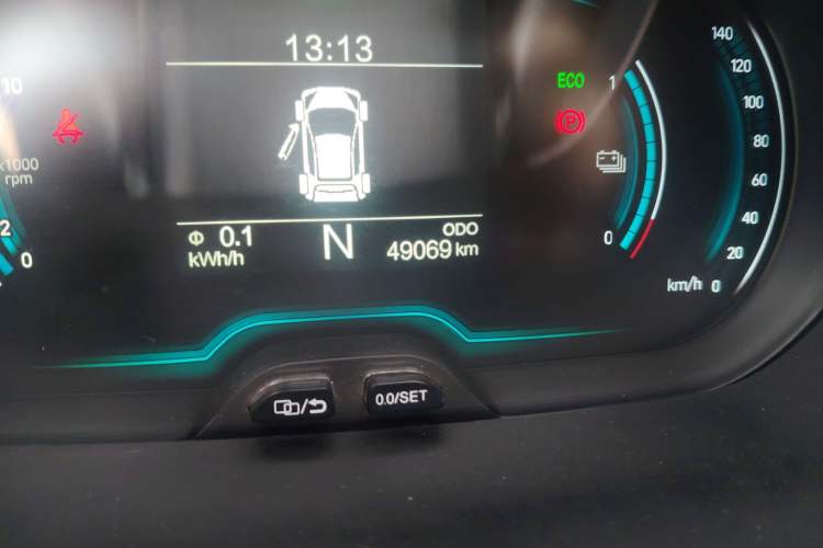 Used Chery Little Ant 2019 4-Seater Smart Edition 35 kWh Odometer Close Up