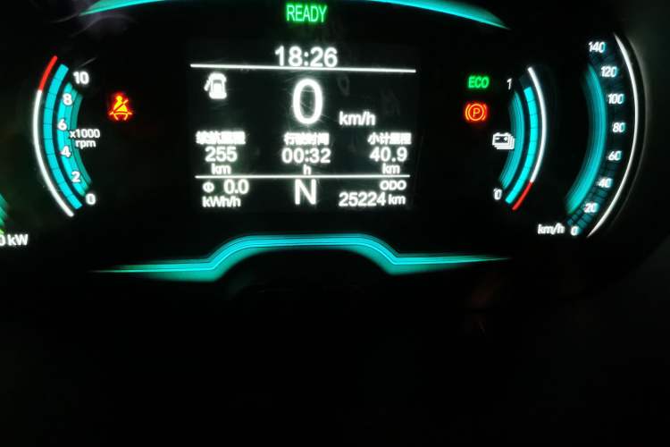 Used Chery Little Ant 2019 4-Seater Smart Edition 35 kWh Odometer Close Up