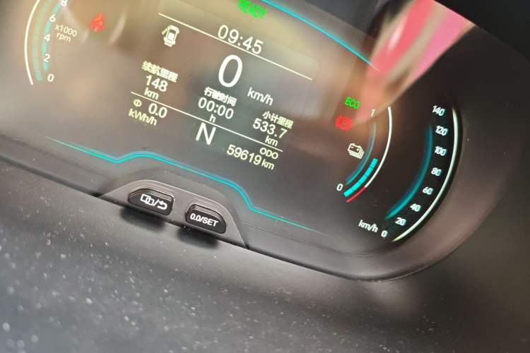 Used Chery Little Ant 2021 150 000 Yuan Ant Fan Edition Queen Version Lithium-Ion Battery Odometer Close Up