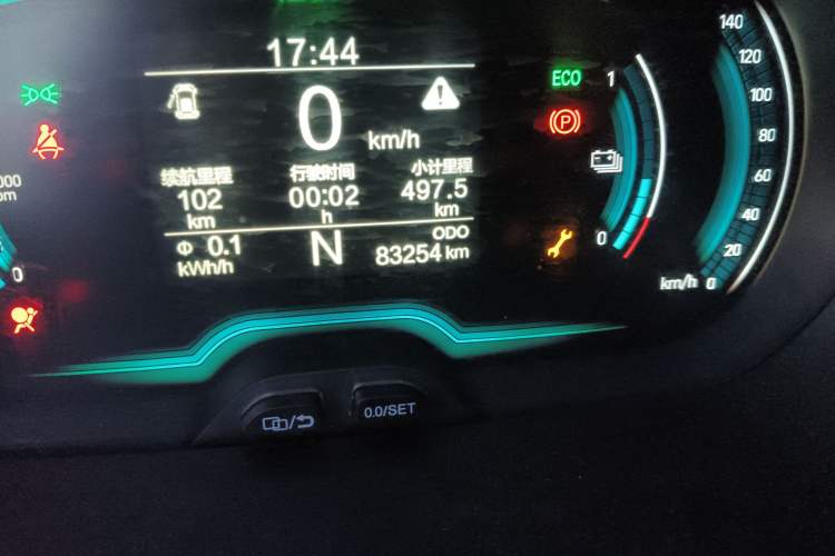 Used Chery Little Ant 2022 Sweet Pink Edition Low-Sugar Version 30kW 301km Range Odometer Close Up