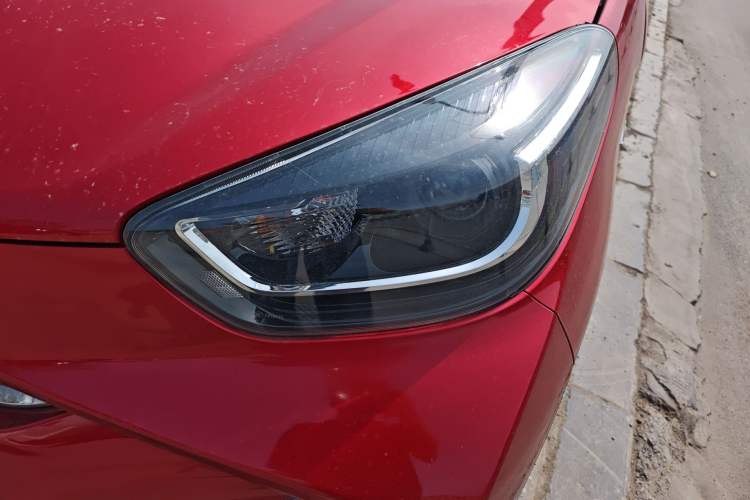 Used Chery Little Ant 2022 Sweet Pink Edition Half-Sugar Version Lithium Iron Phosphate 30 kW 301 km Left Front Headlight