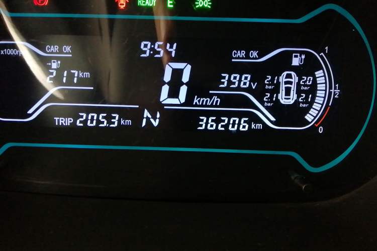 Used Chery New Energy 2018 400 4-Seater Smart Edition Odometer Close Up