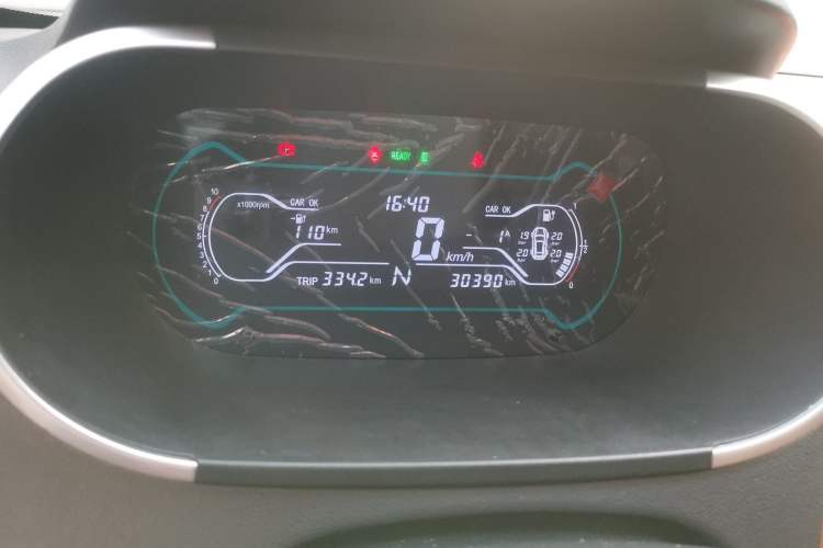 Used Chery New Energy 2018 400 4-Seater Smart Edition Odometer Close Up