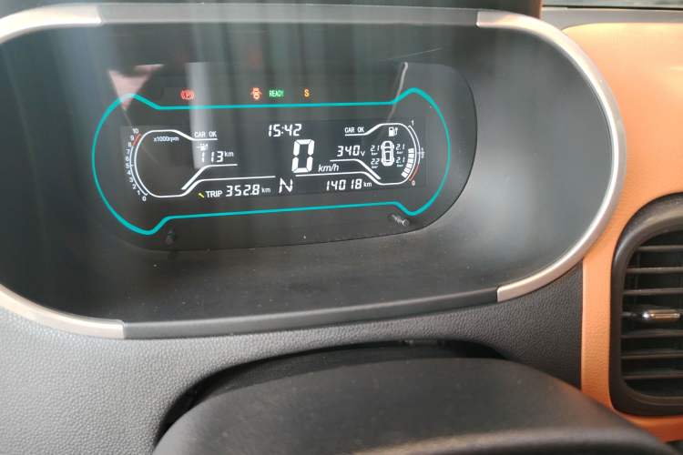 Used Chery New Energy 2018 400 4-Seater Smart Edition Odometer Close Up
