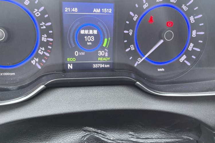 Used Chery New Energy Arrizo 5e 2018 450 ZhiShang Edition Odometer Close Up