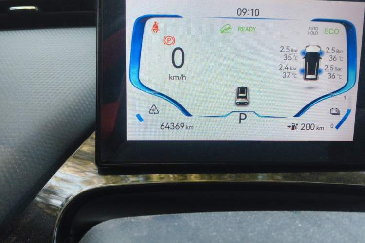 Used Chery New Energy Boundless Pro 2022 301km LingShou Edition Lithium Iron Phosphate Odometer Close Up