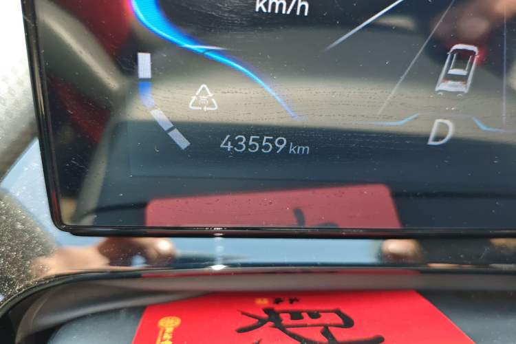 Used Chery New Energy Boundless Pro 2022 408 km Range Shenshou Version Lithium-Ion Battery Odometer Close Up