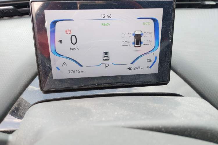 Used Chery New Energy Boundless Pro 2022 301km LingShou Edition Lithium Iron Phosphate Odometer Close Up