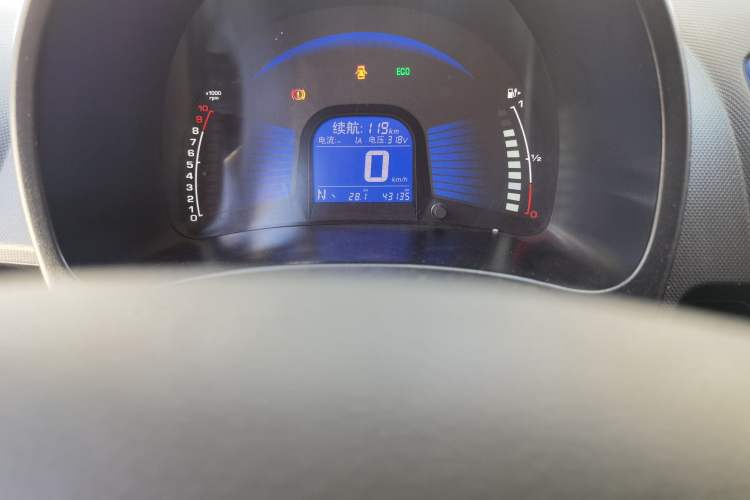 Used Chery New Energy eQ 2015 Comfort Model Odometer Close Up