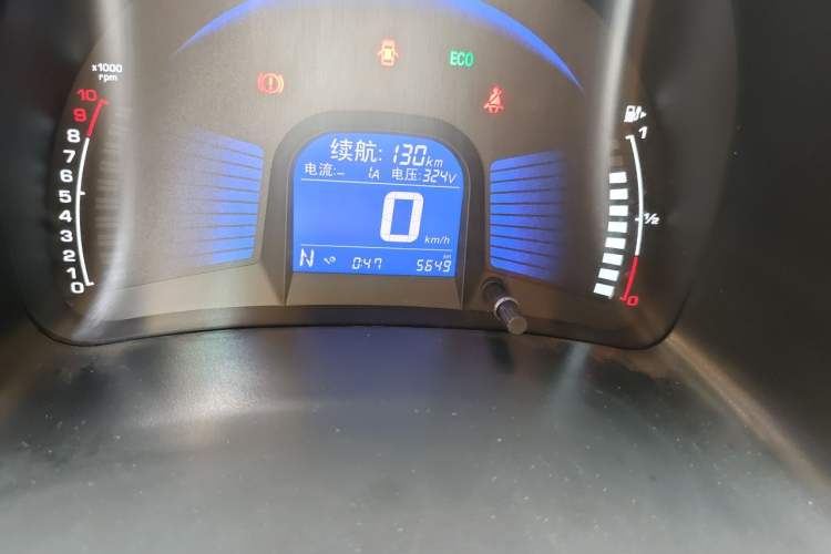 Used Chery New Energy eQ 2015 Luxury Model Odometer Close Up
