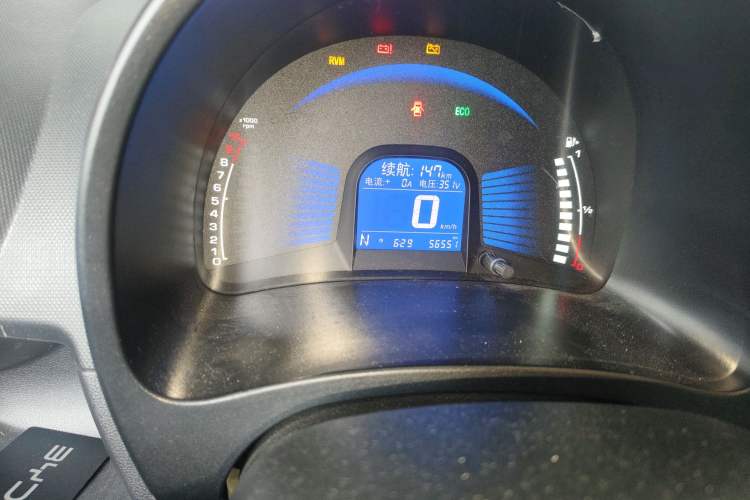 Used Chery New Energy eQ 2015 Comfort Model Odometer Close Up