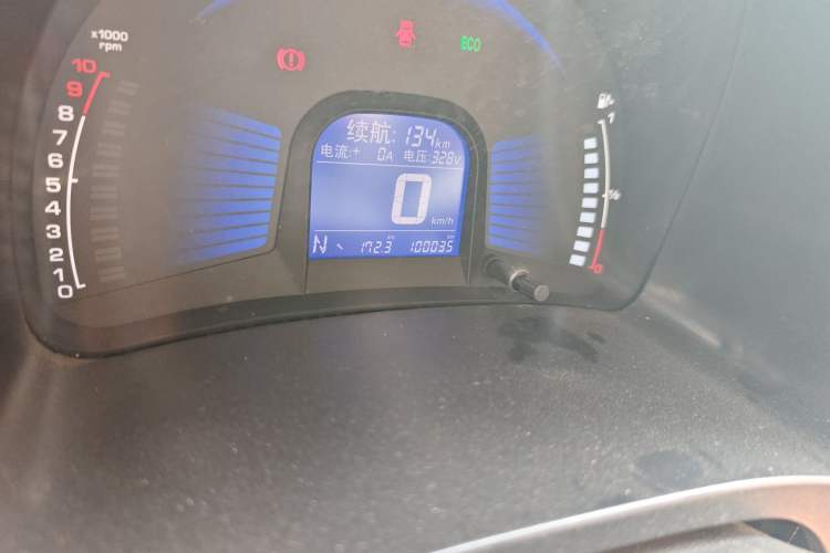 Used Chery New Energy eQ 2015 Comfort Model Odometer Close Up
