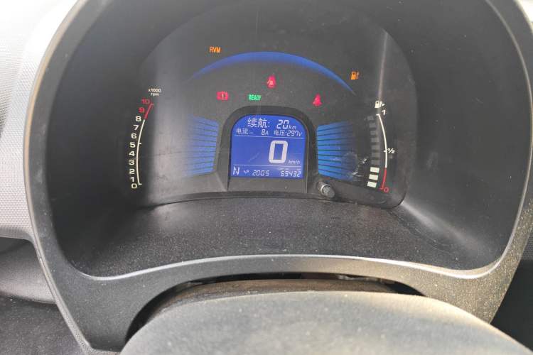 Used Chery New Energy eQ 2015 Comfort Model Odometer Close Up